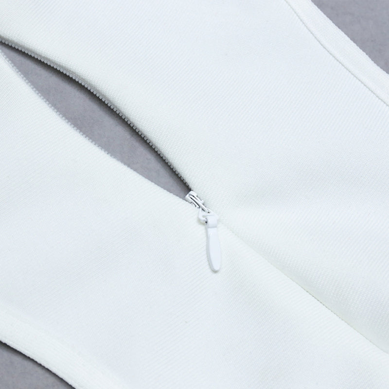 White Bandage Dress PZC1901 8