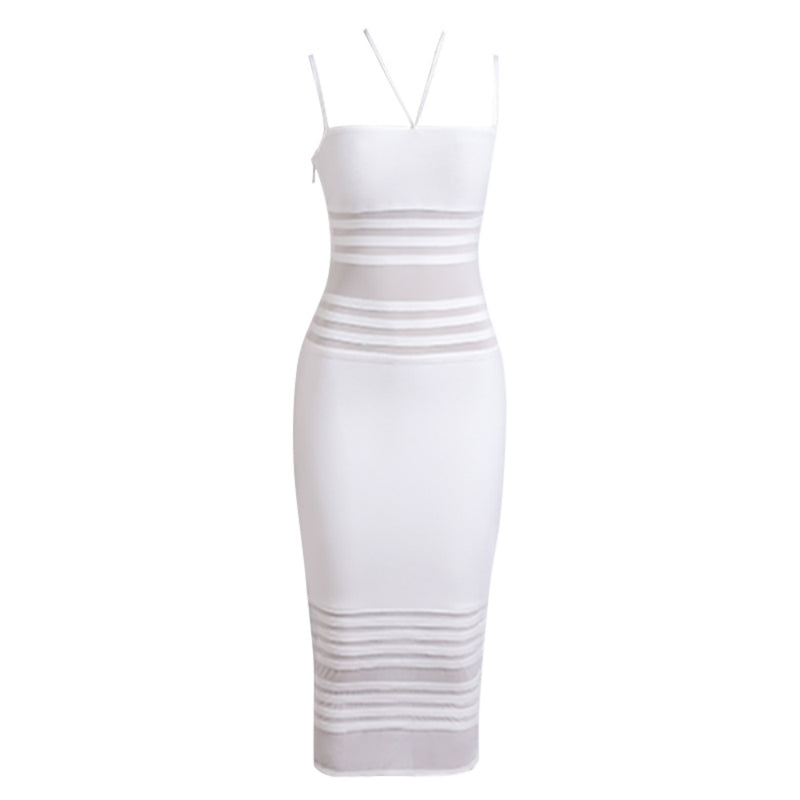 White Bandage Dress PZC2128 5