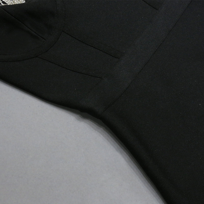 Black Bandage Dress PZC2213 8
