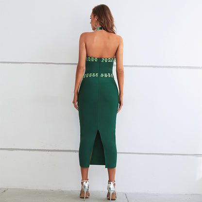 Green Bandage Dress PZC2218 4