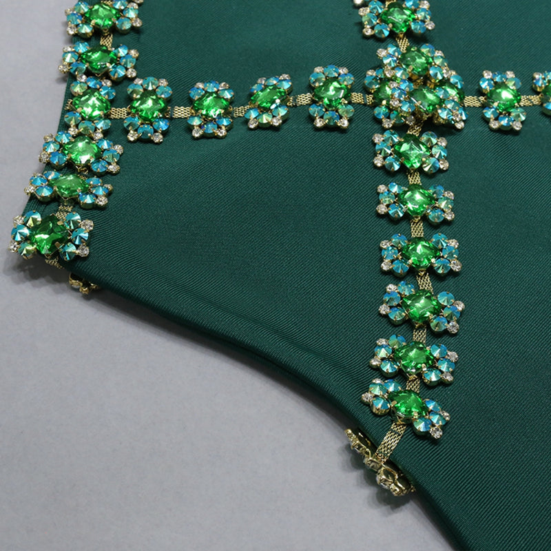 Green Bandage Dress PZC2218 8
