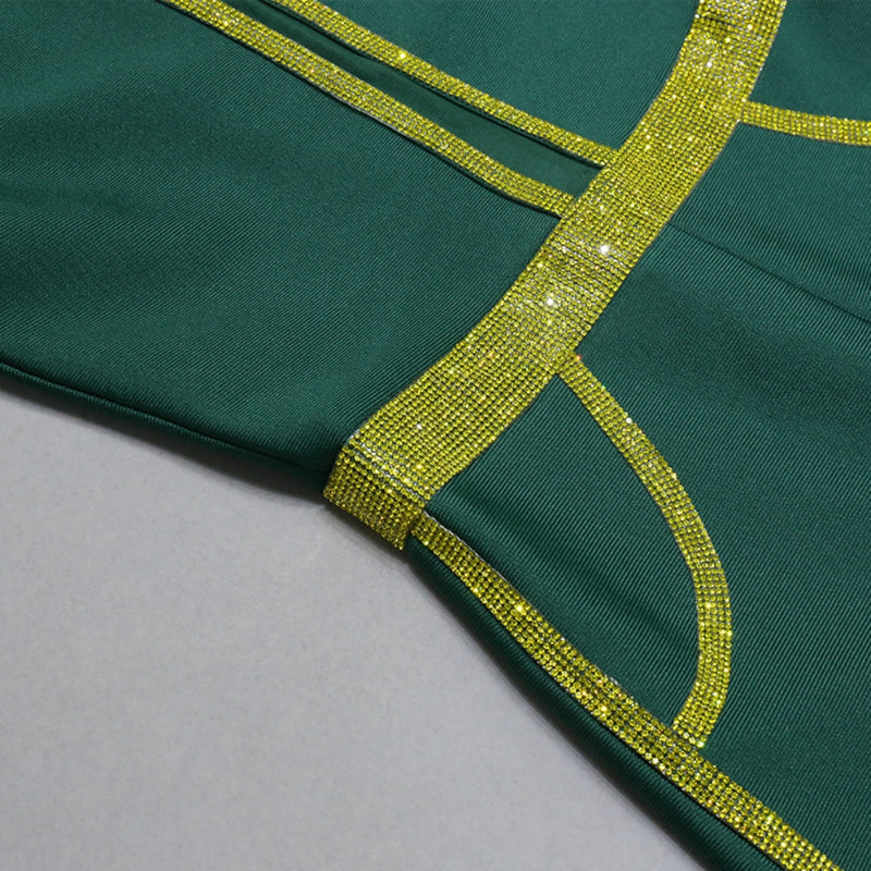 Green Bandage Jumpsuit PZC2222 8