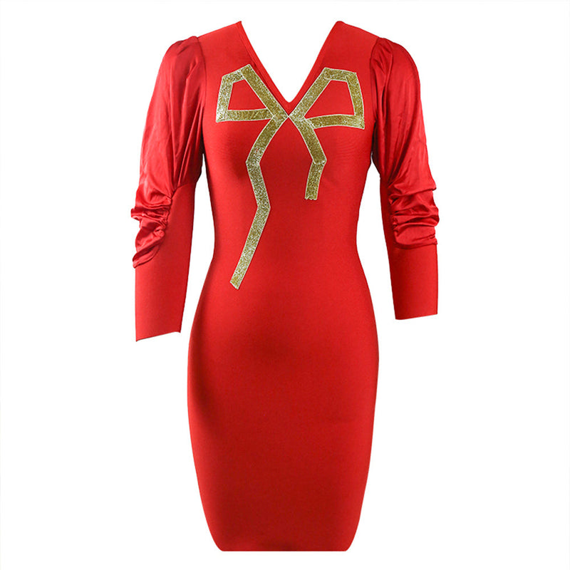 Red Bandage Dress PZC920 5