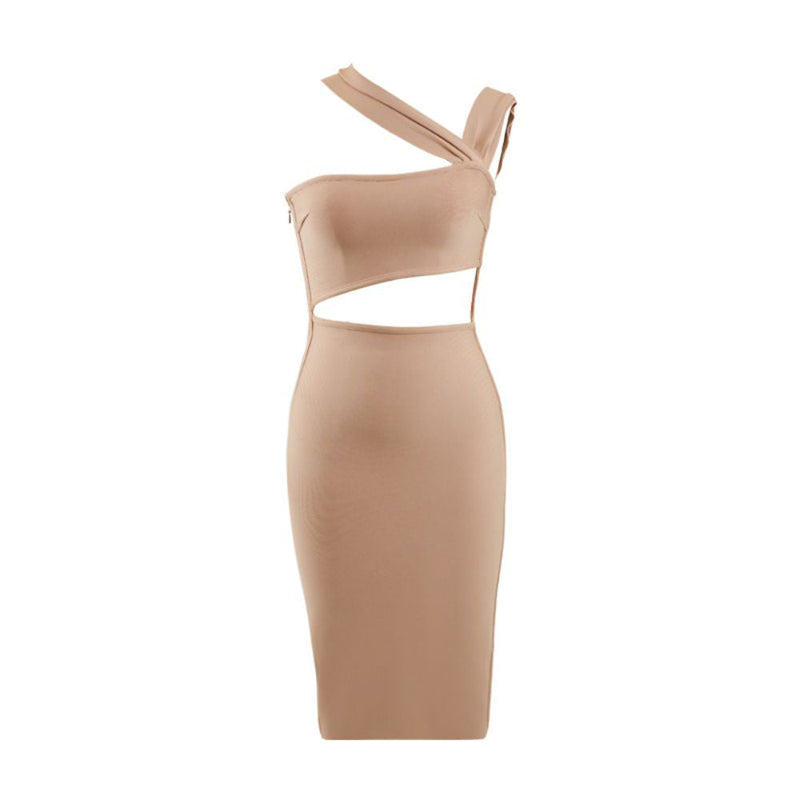 Brown Bandage Dress PZC925 5