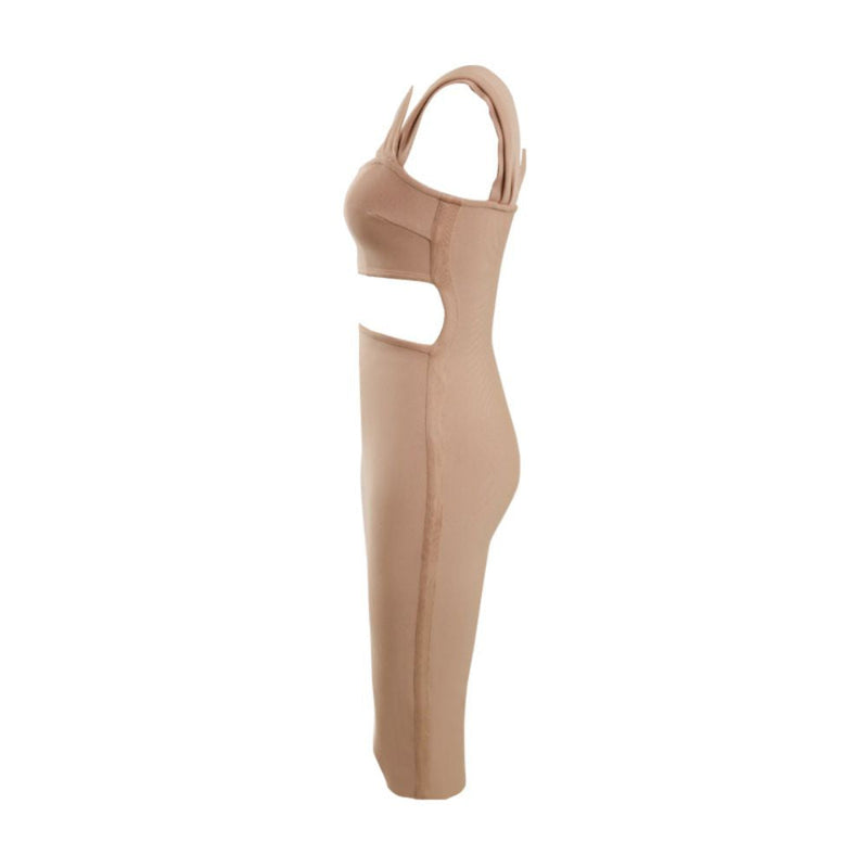 Brown Bandage Dress PZC925 6