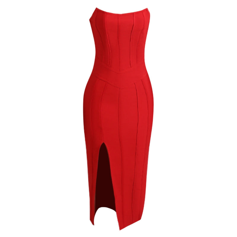 Red Bandage Dress PZDH7943 5