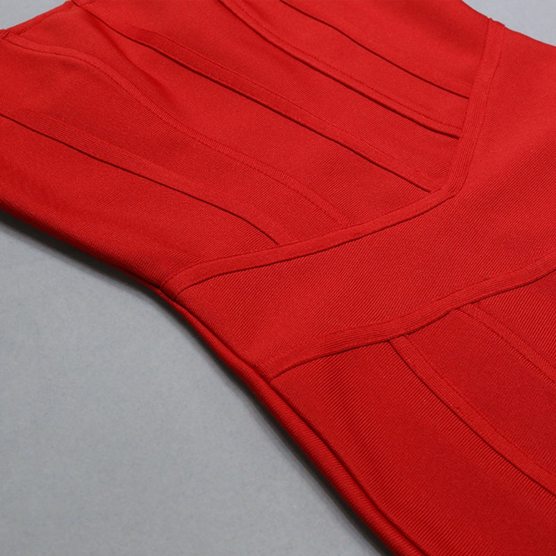Red Bandage Dress PZDH7943 8