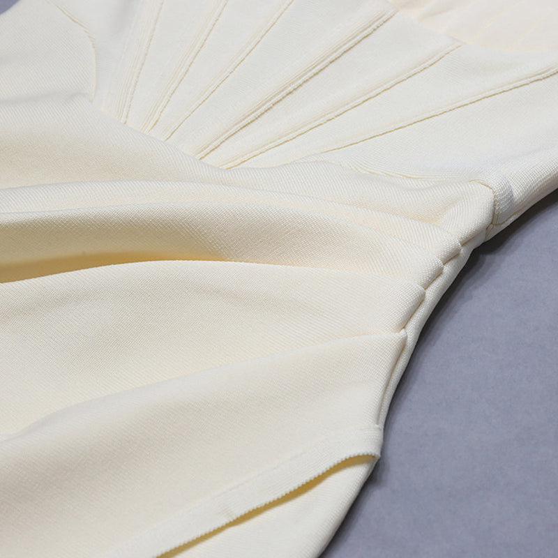 Beige Bandage Dress PZH0139 12