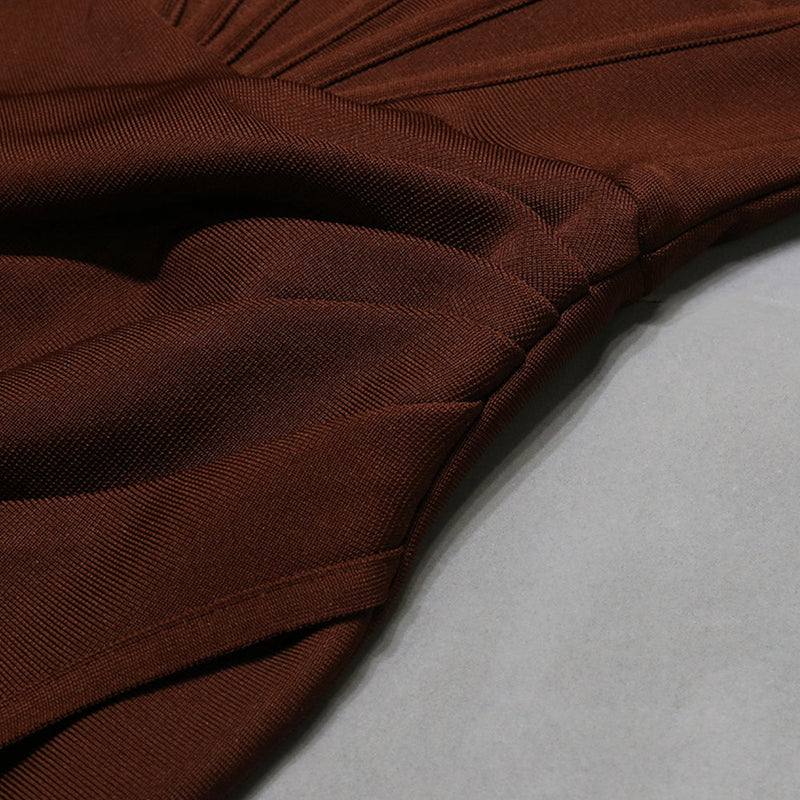 Dark Brown Bandage Dress PZH0139 12