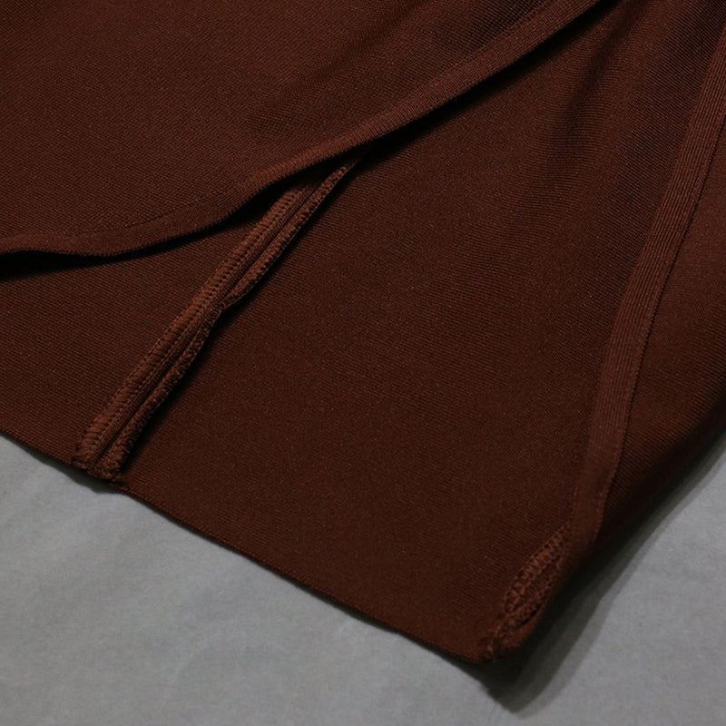 Dark Brown Bandage Dress PZH0139 13