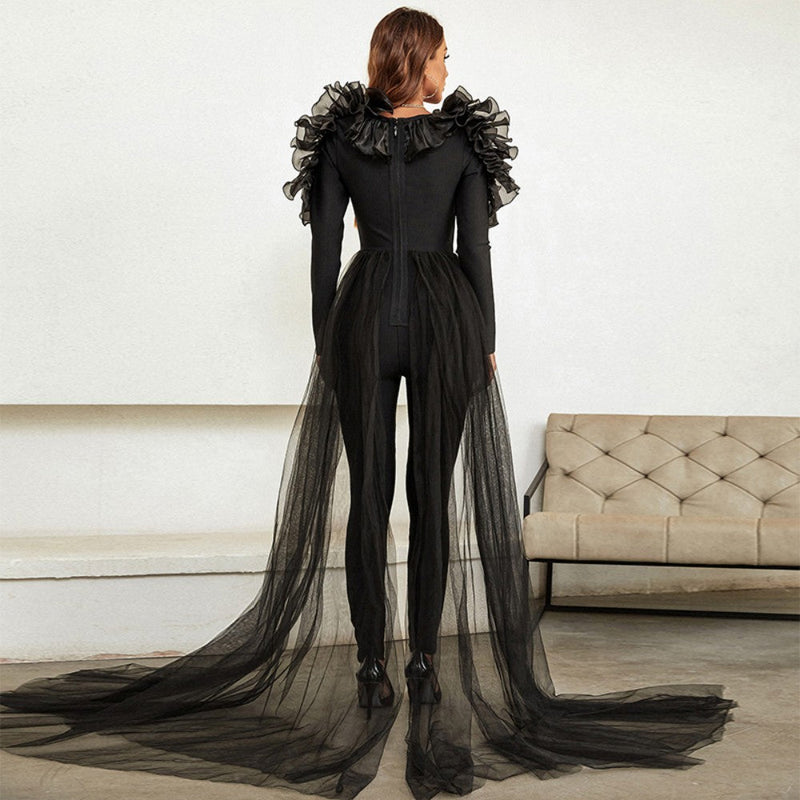 Black Bandage Jumpsuit PZJYWH1046 3