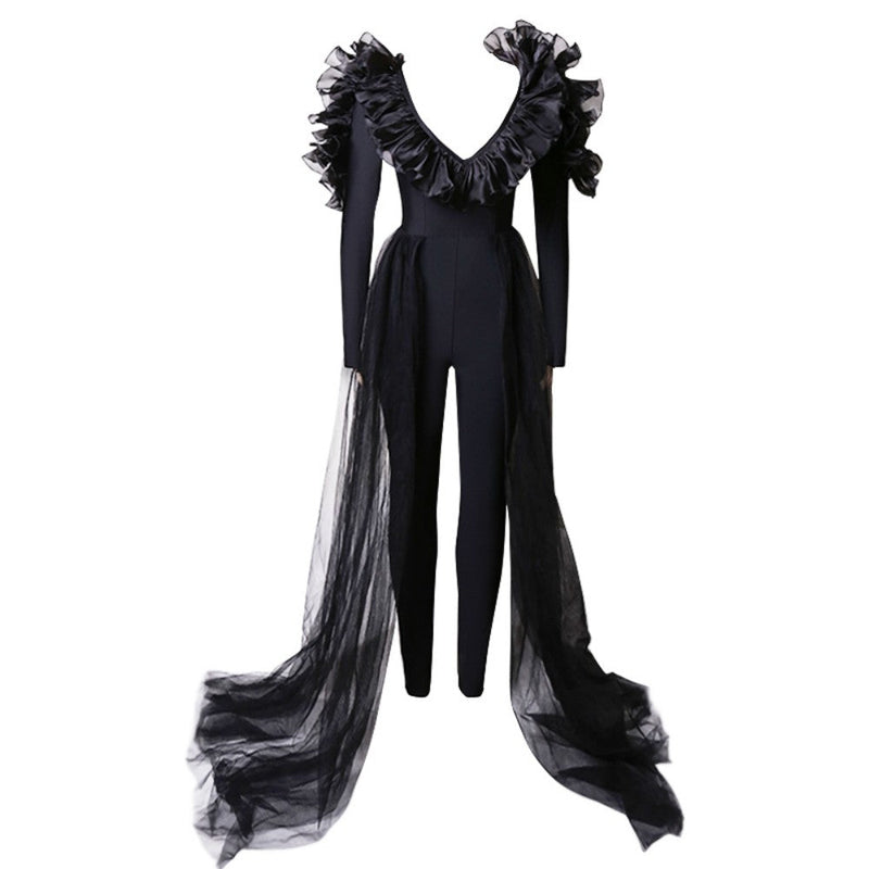 Black Bandage Jumpsuit PZJYWH1046 4