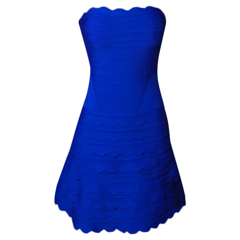Blue Bandage Dress PZL037 5