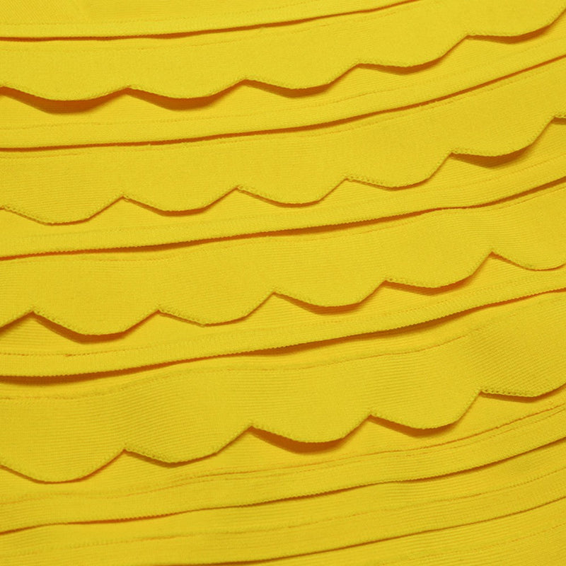 Yellow Bandage Dress PZL037 10