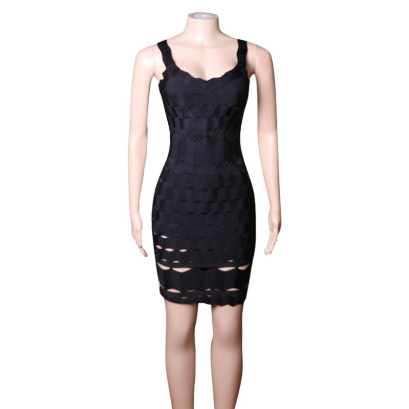 Black Bandage Dress PZL1505 6