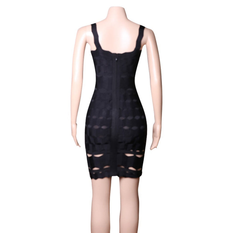 Black Bandage Dress PZL1505 7