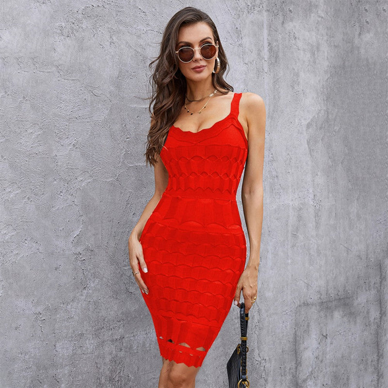Red Bandage Dress PZL1505 1