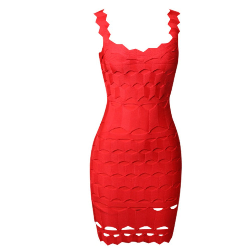 Red Bandage Dress PZL1505 4