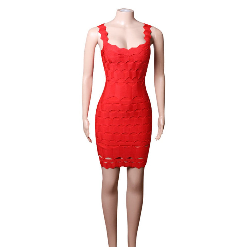 Red Bandage Dress PZL1505 6