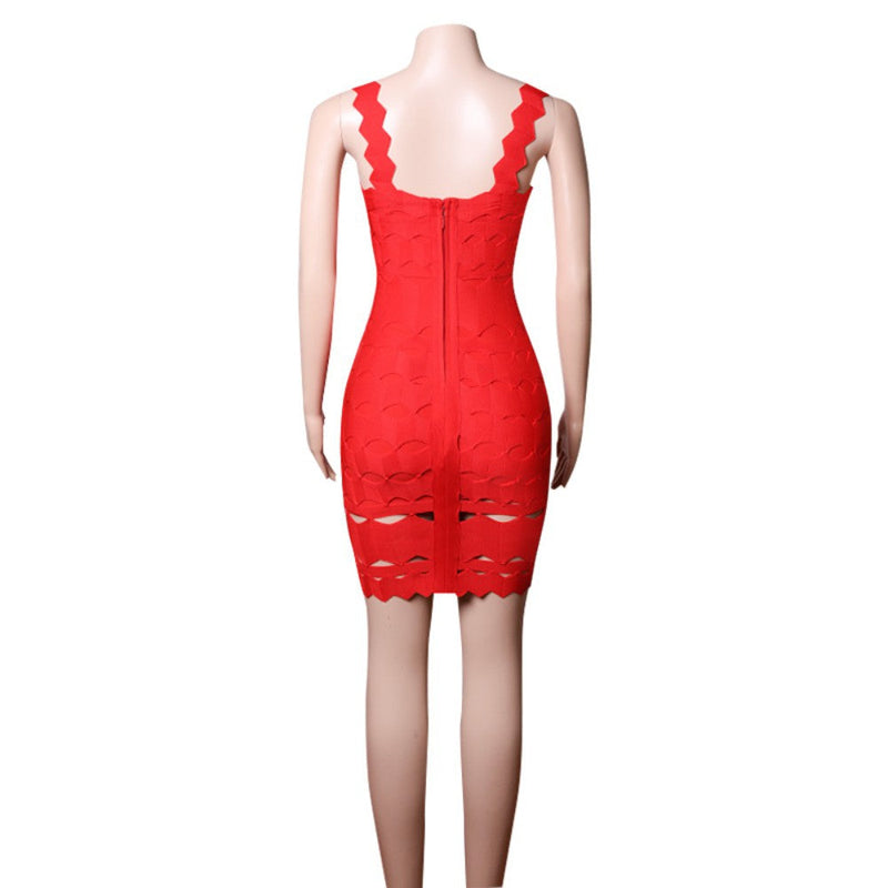 Red Bandage Dress PZL1505 7