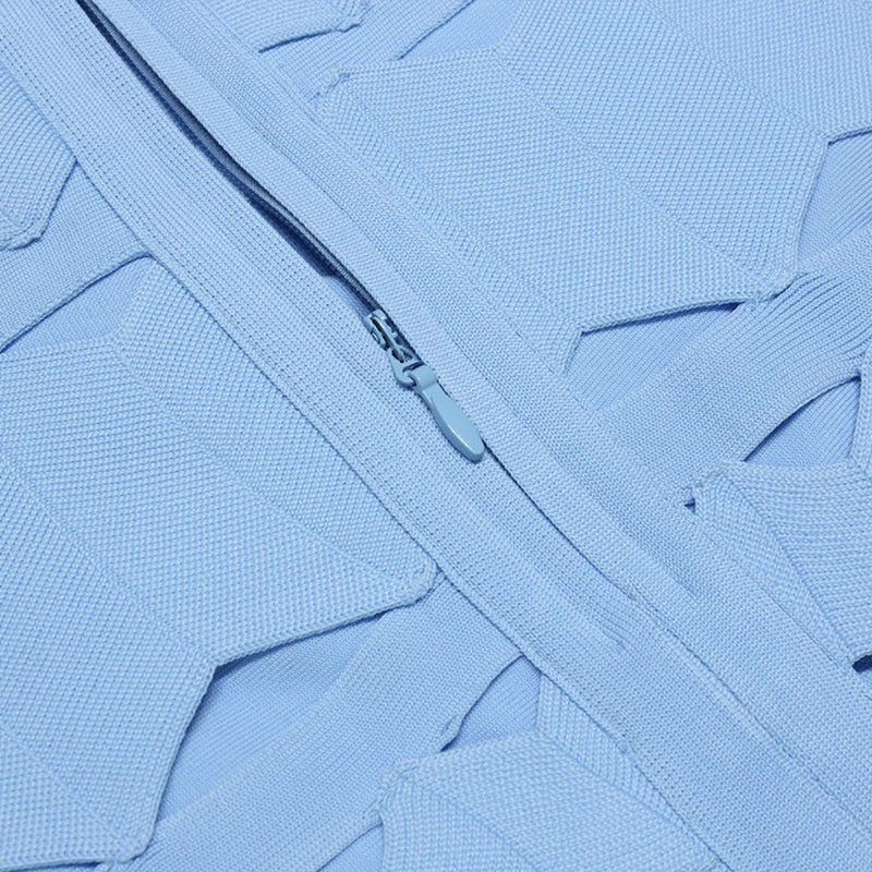 Sky Blue Bandage Dress PZL1505 10