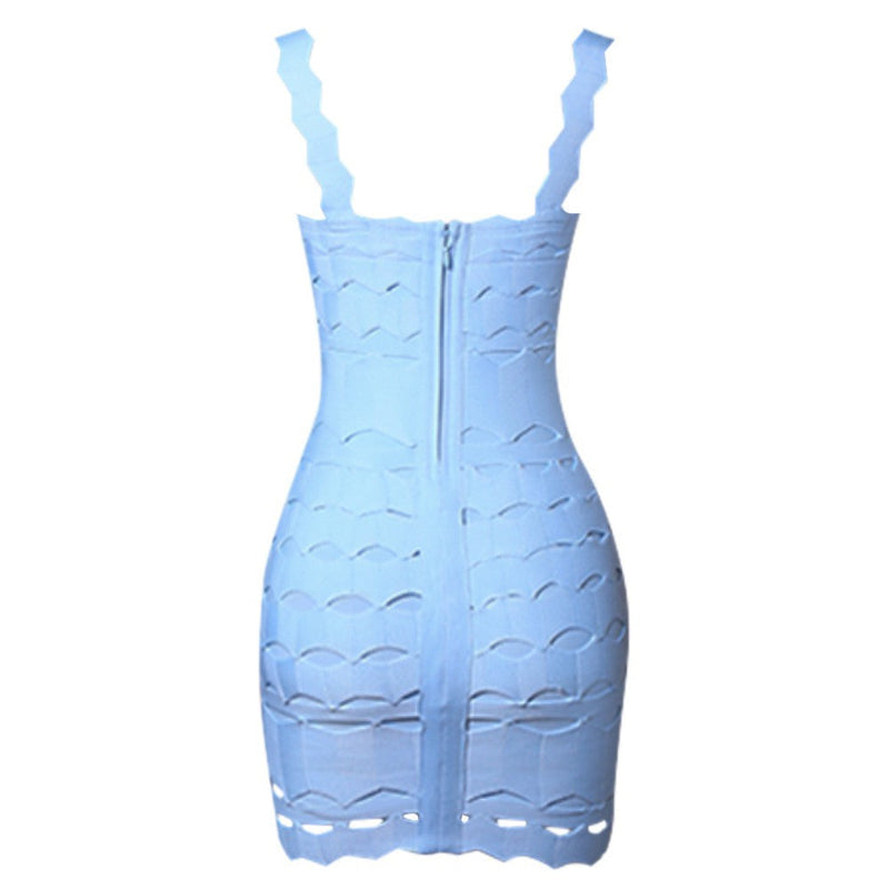Sky Blue Bandage Dress PZL1505 5