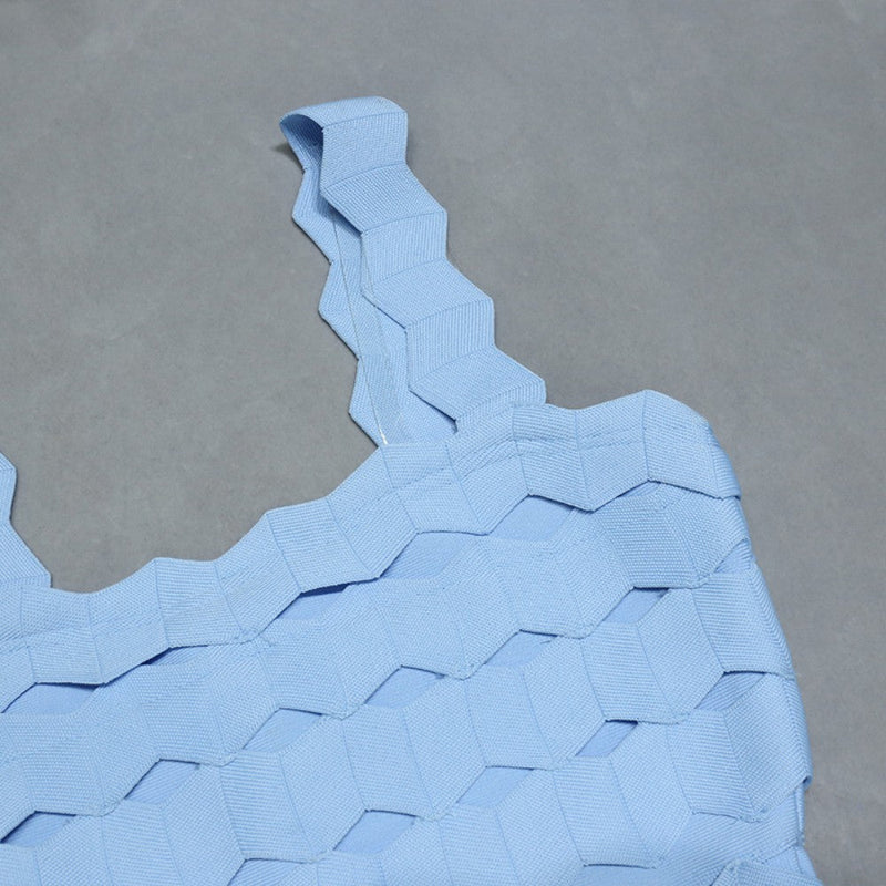 Sky Blue Bandage Dress PZL1505 8