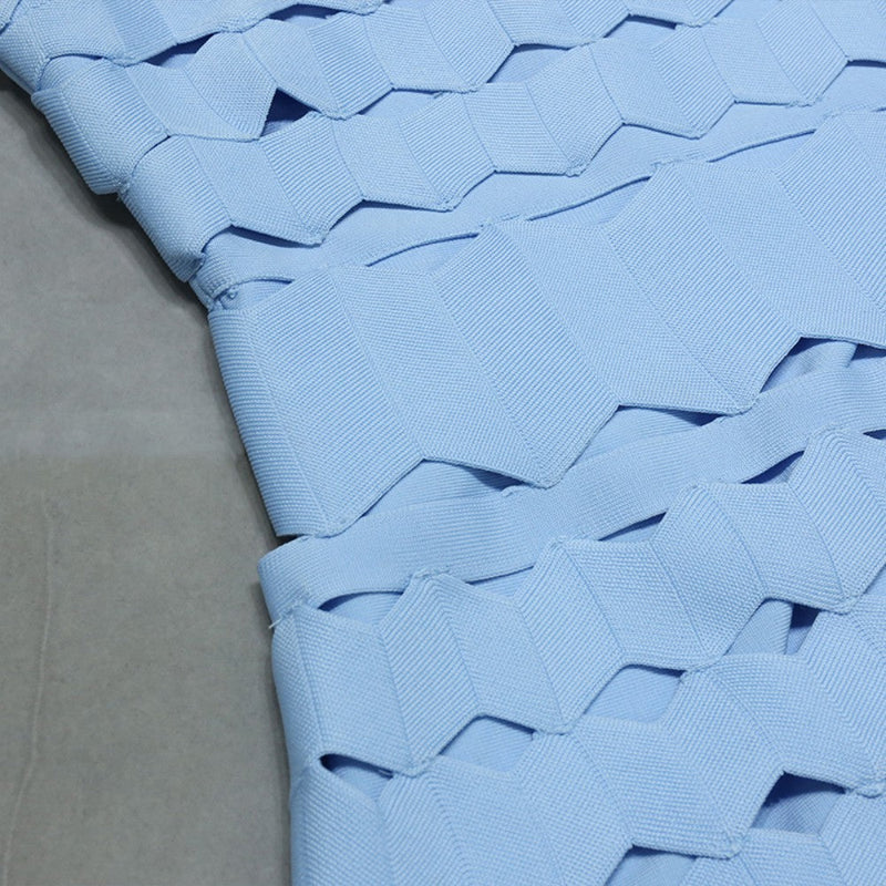 Sky Blue Bandage Dress PZL1505 9