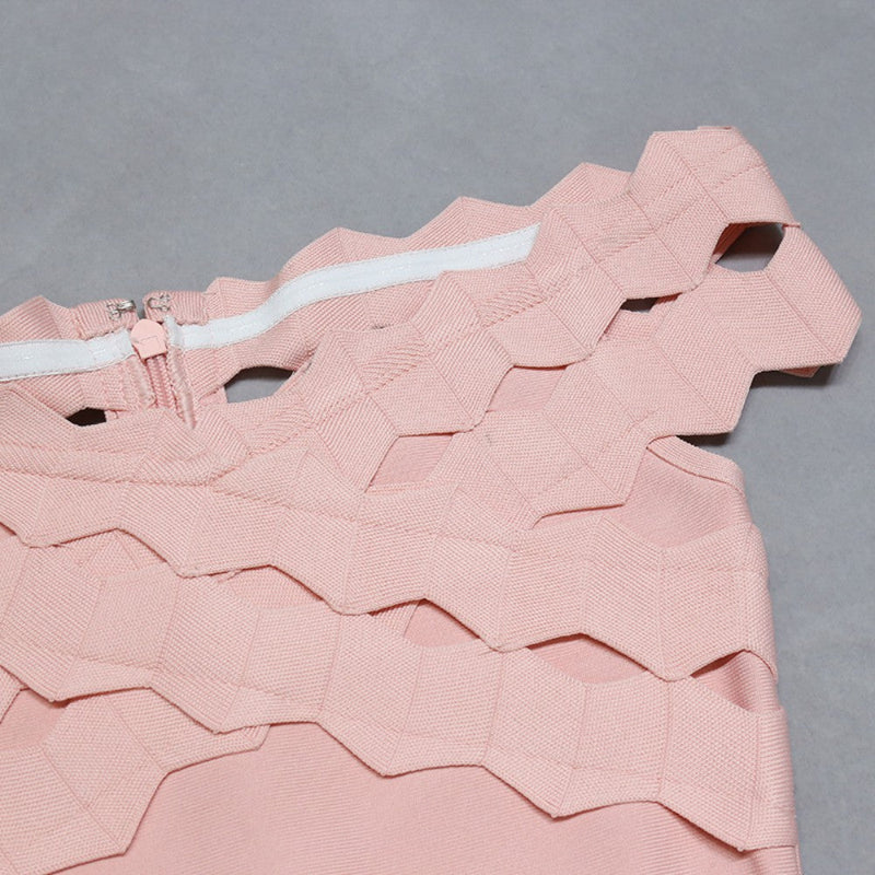 Pink Bandage Dress PZL1536 8