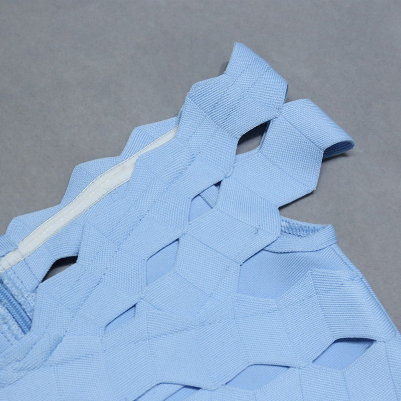 Sky Blue Bandage Dress PZL1536 8