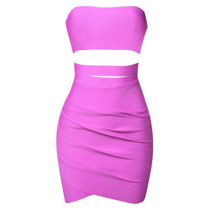 Purple Bandage Dress PZL2703 4