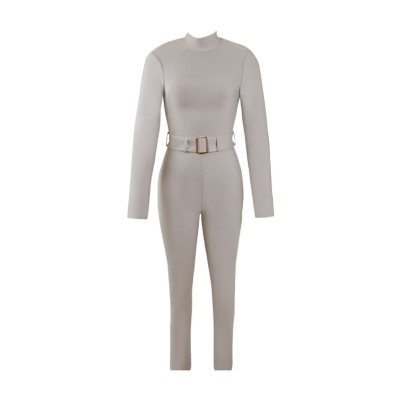 Gray Bandage Jumpsuit PZL2828 5