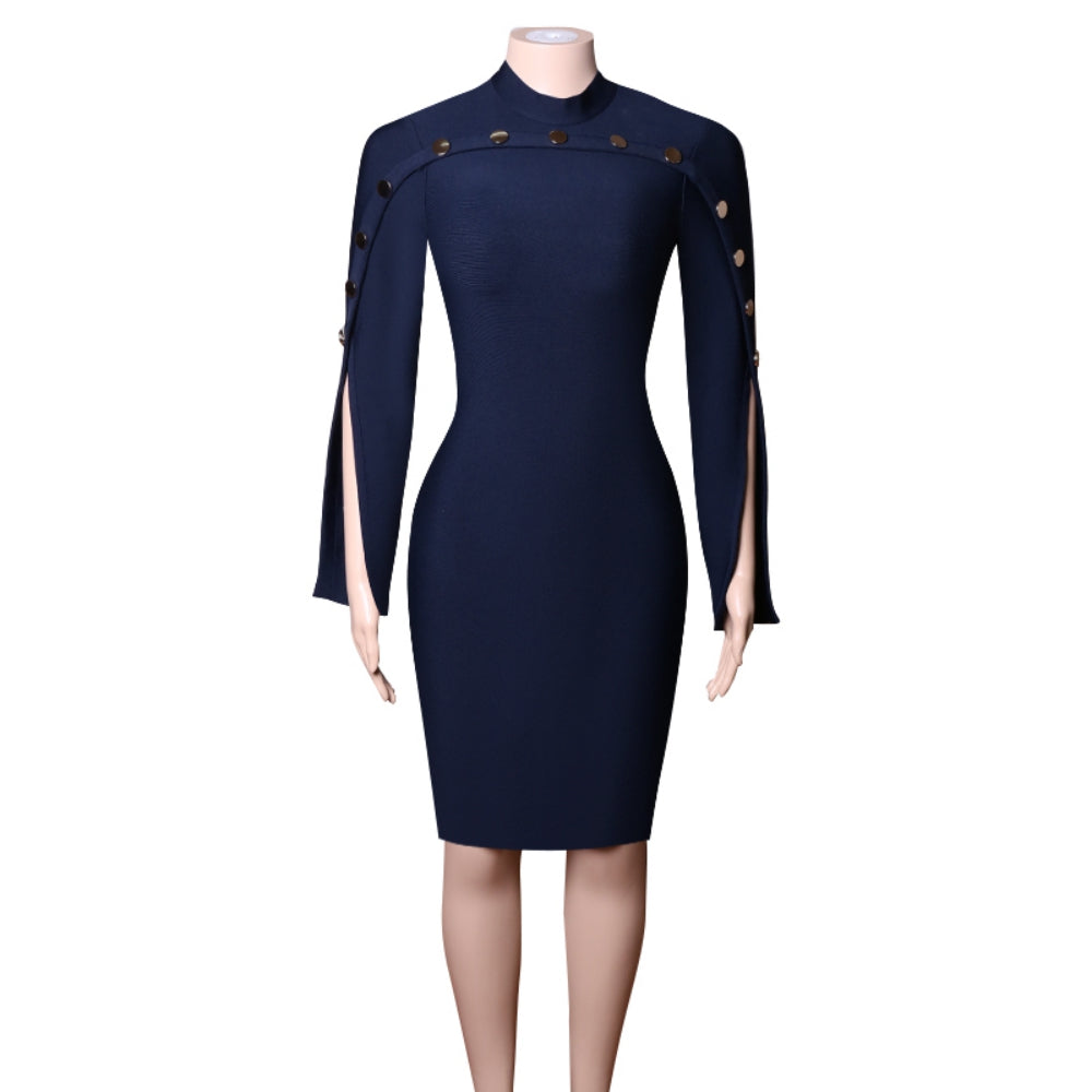 Black Bandage Dress PZL2832 6