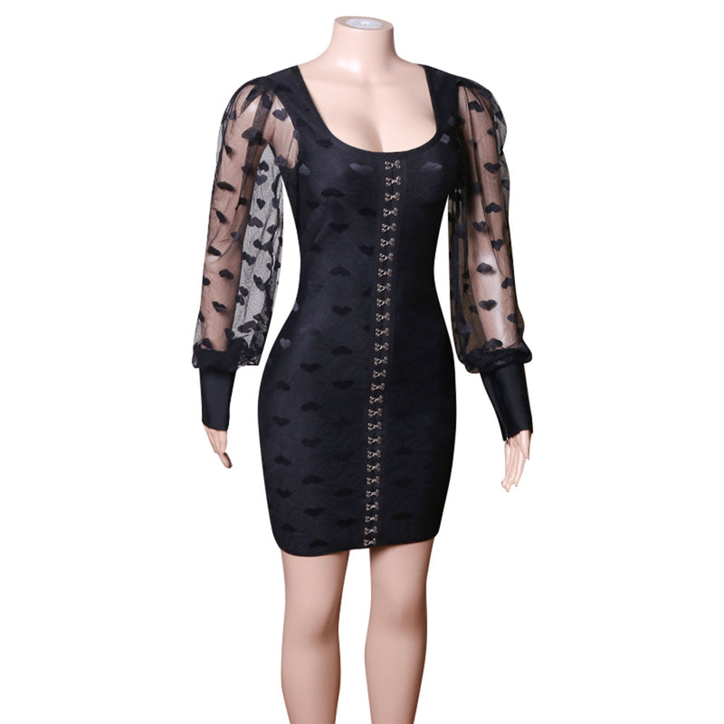Black Bandage Dress PZL2844 5