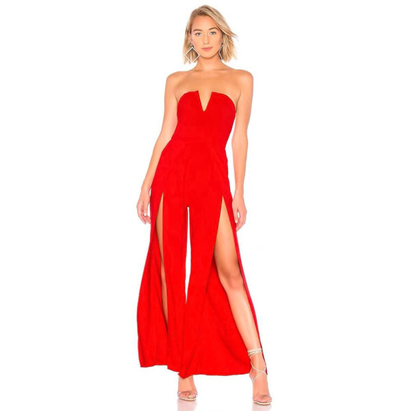 Red Bandage Jumpsuit PZL2875 1