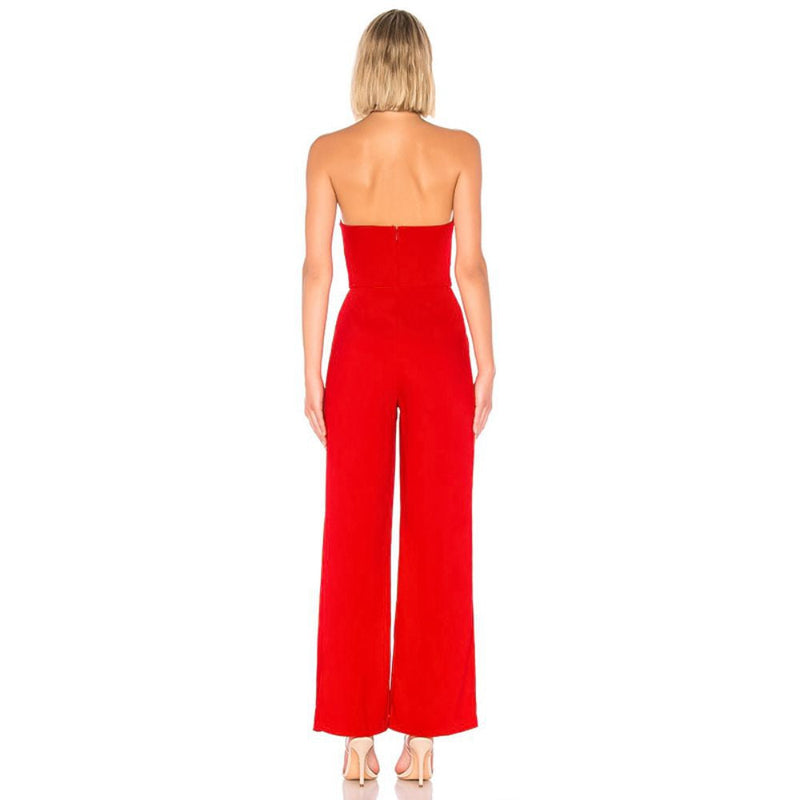 Red Bandage Jumpsuit PZL2875 3