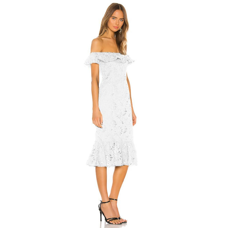 White Bandage Dress PZL2946 2