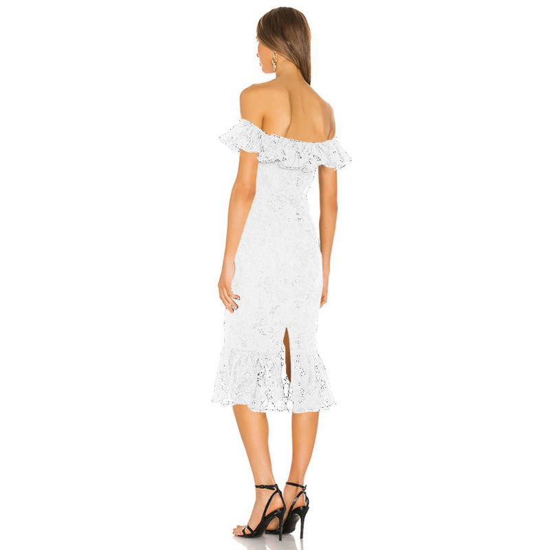 White Bandage Dress PZL2946 3
