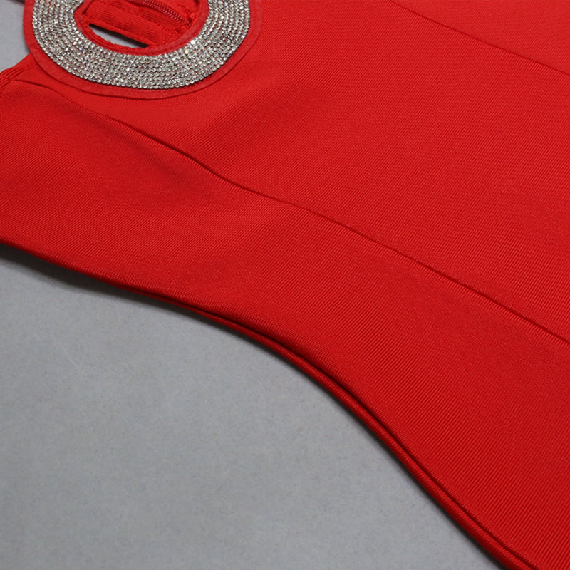 Red Bandage Dress PZL3062 8
