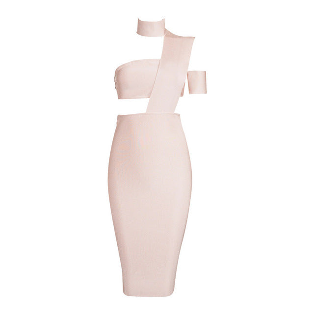 Halter Sleeveless Cut out Midi Bandage Dress SP015 33 in wolddress