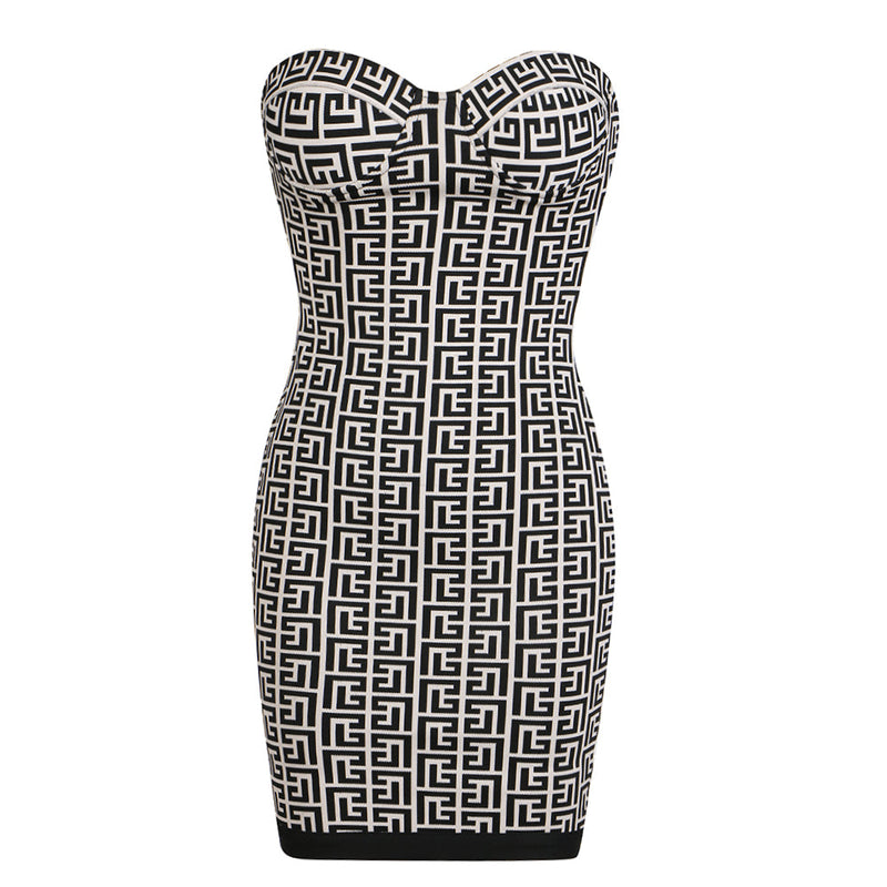 Black Bandage Dress SW6521 4