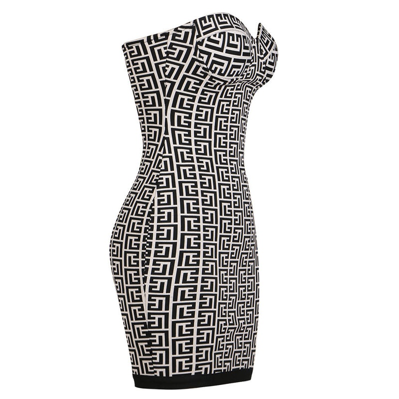 Black Bandage Dress SW6521 5
