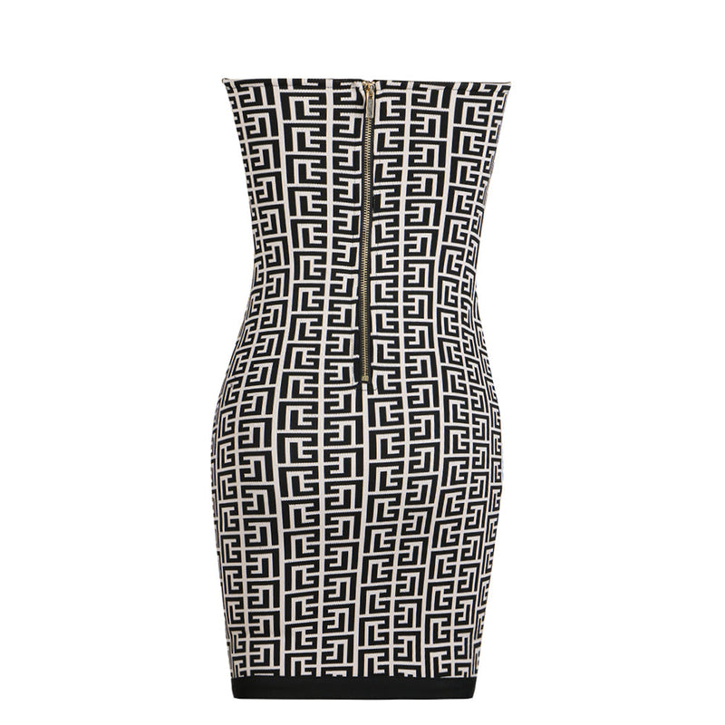 Black Bandage Dress SW6521 6