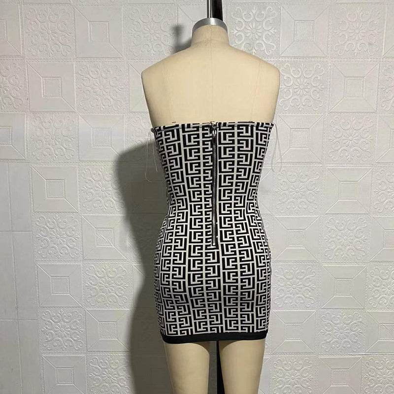 Black Bandage Dress SW6521 9