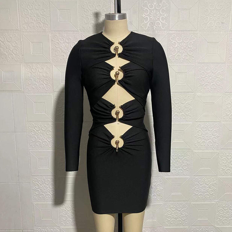 Black Bandage Dress SW6526 4