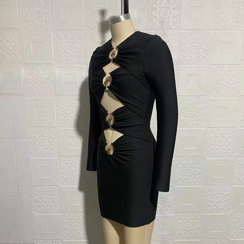Black Bandage Dress SW6526 5