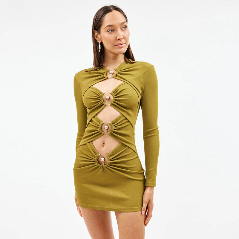 Green Bandage Dress SW6526 2