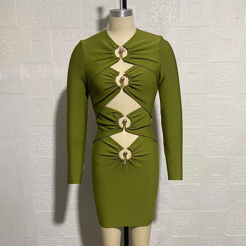 Green Bandage Dress SW6526 5