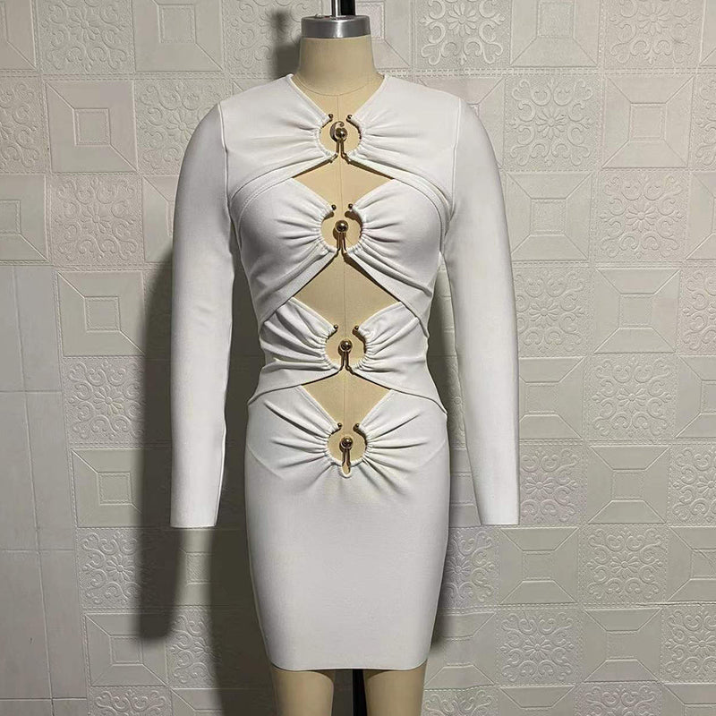 White Bandage Dress SW6526 4