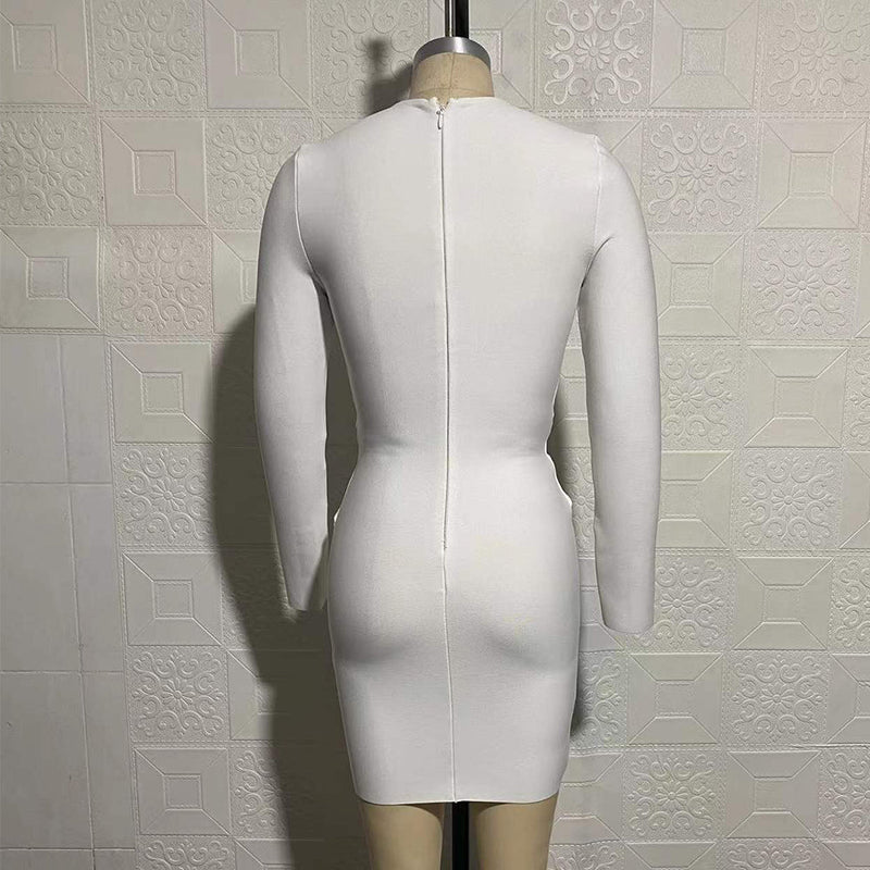 White Bandage Dress SW6526 6
